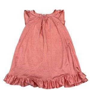 Betsy & Lace Vintage Style Girls Peach Sleeveless Ruffle-Hem Dress M(3-4) Polyes